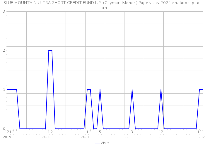 BLUE MOUNTAIN ULTRA SHORT CREDIT FUND L.P. (Cayman Islands) Page visits 2024 
