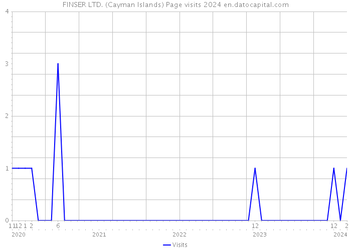 FINSER LTD. (Cayman Islands) Page visits 2024 