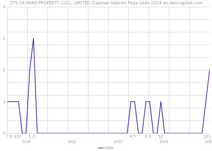 STS CAYMAN PROPERTY CO2., LIMITED (Cayman Islands) Page visits 2024 