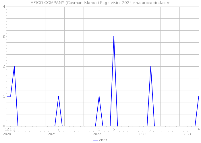 AFICO COMPANY (Cayman Islands) Page visits 2024 
