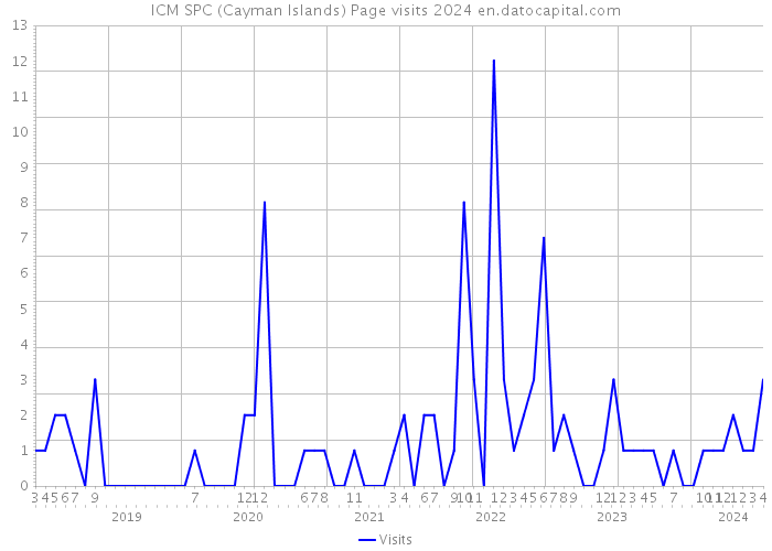 ICM SPC (Cayman Islands) Page visits 2024 