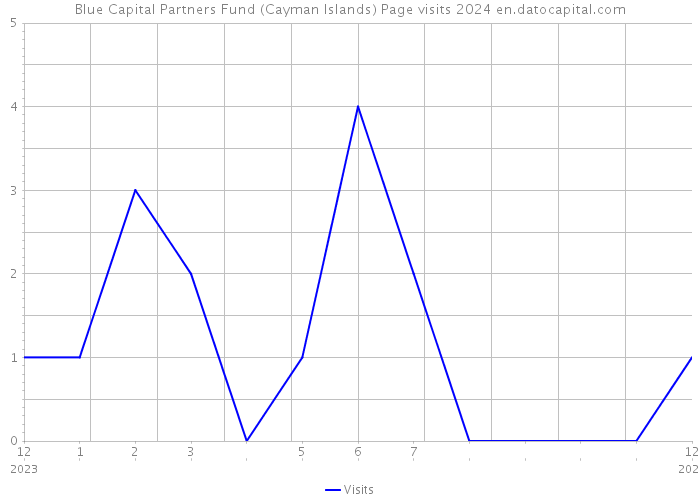 Blue Capital Partners Fund (Cayman Islands) Page visits 2024 