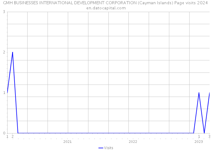 GMH BUSINESSES INTERNATIONAL DEVELOPMENT CORPORATION (Cayman Islands) Page visits 2024 