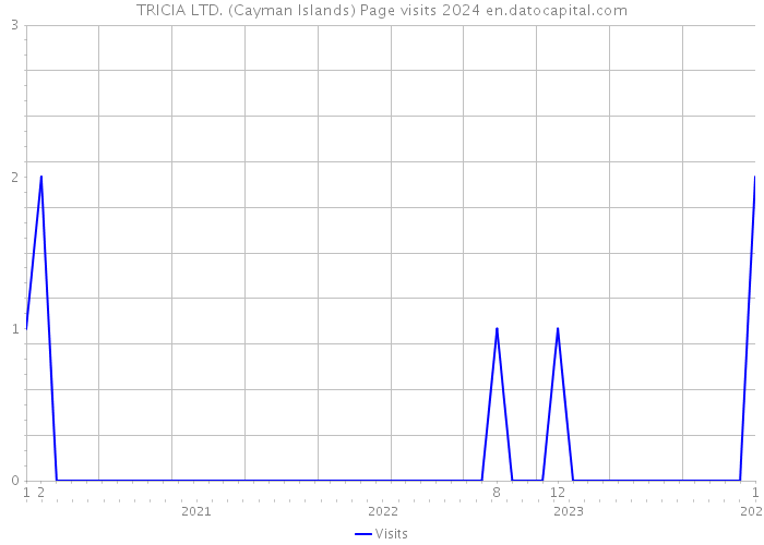 TRICIA LTD. (Cayman Islands) Page visits 2024 