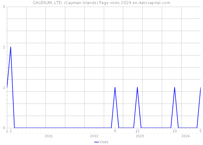 GAUDIUM, LTD. (Cayman Islands) Page visits 2024 