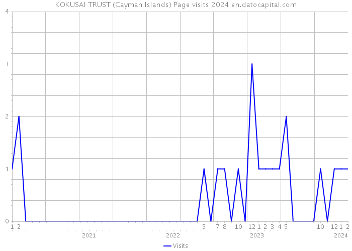 KOKUSAI TRUST (Cayman Islands) Page visits 2024 