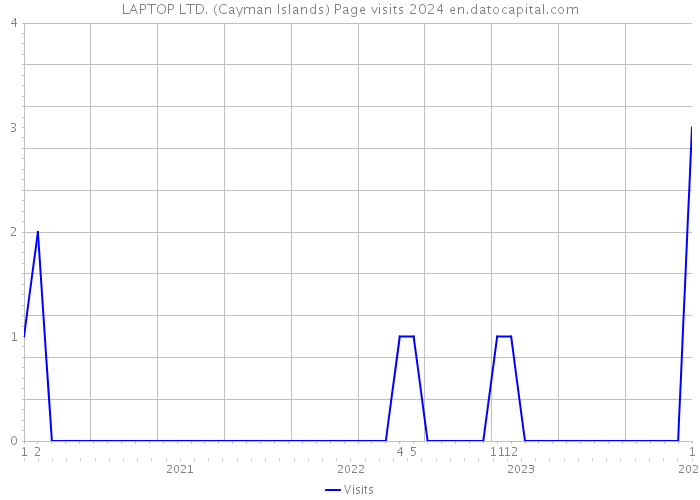 LAPTOP LTD. (Cayman Islands) Page visits 2024 