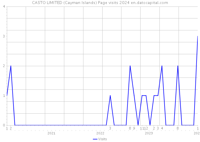 CASTO LIMITED (Cayman Islands) Page visits 2024 