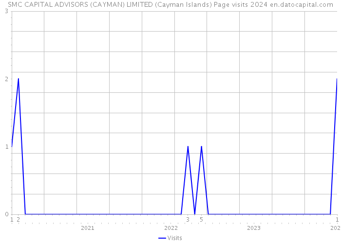 SMC CAPITAL ADVISORS (CAYMAN) LIMITED (Cayman Islands) Page visits 2024 