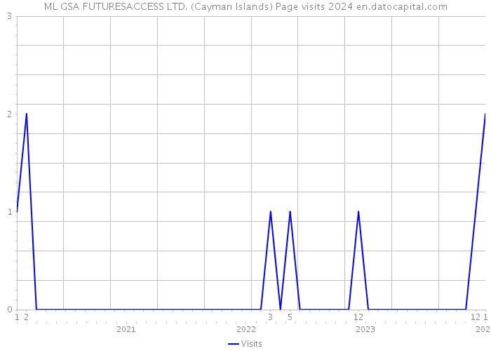 ML GSA FUTURESACCESS LTD. (Cayman Islands) Page visits 2024 