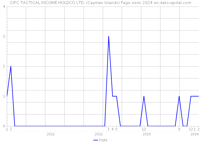 CIFC TACTICAL INCOME HOLDCO LTD. (Cayman Islands) Page visits 2024 