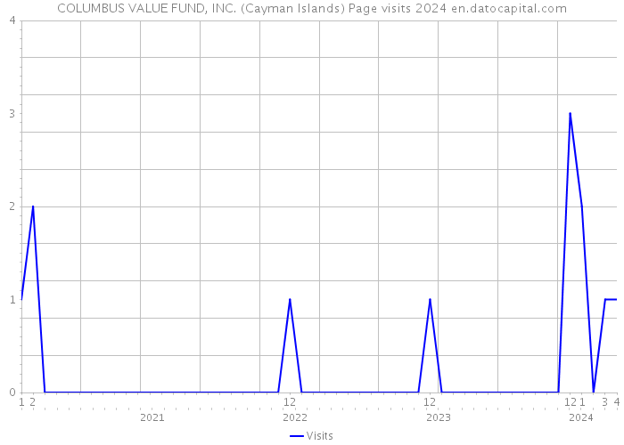 COLUMBUS VALUE FUND, INC. (Cayman Islands) Page visits 2024 