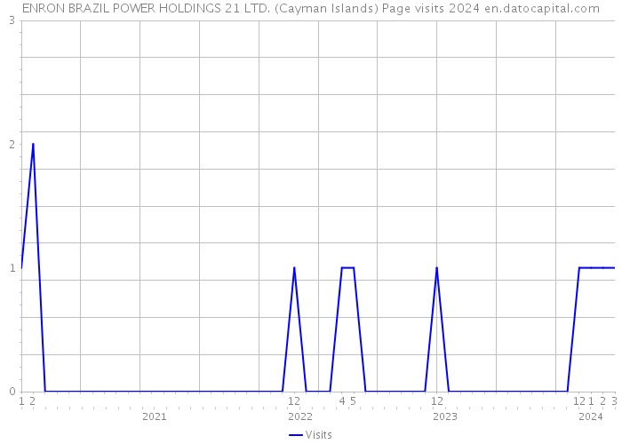 ENRON BRAZIL POWER HOLDINGS 21 LTD. (Cayman Islands) Page visits 2024 