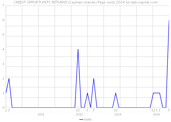 CREDIT OPPORTUNITY RETURNS (Cayman Islands) Page visits 2024 