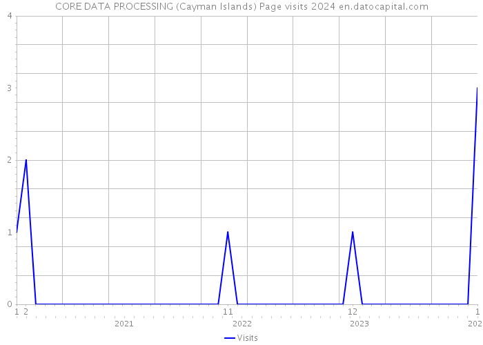 CORE DATA PROCESSING (Cayman Islands) Page visits 2024 