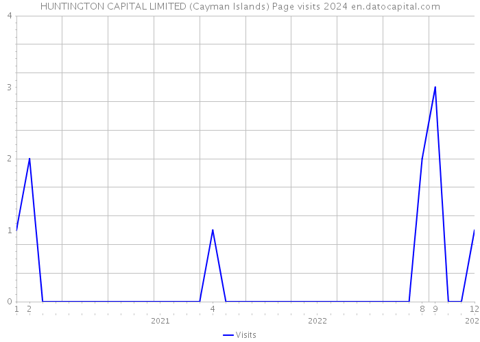 HUNTINGTON CAPITAL LIMITED (Cayman Islands) Page visits 2024 