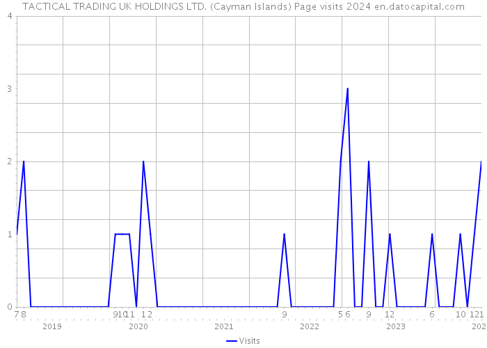 TACTICAL TRADING UK HOLDINGS LTD. (Cayman Islands) Page visits 2024 