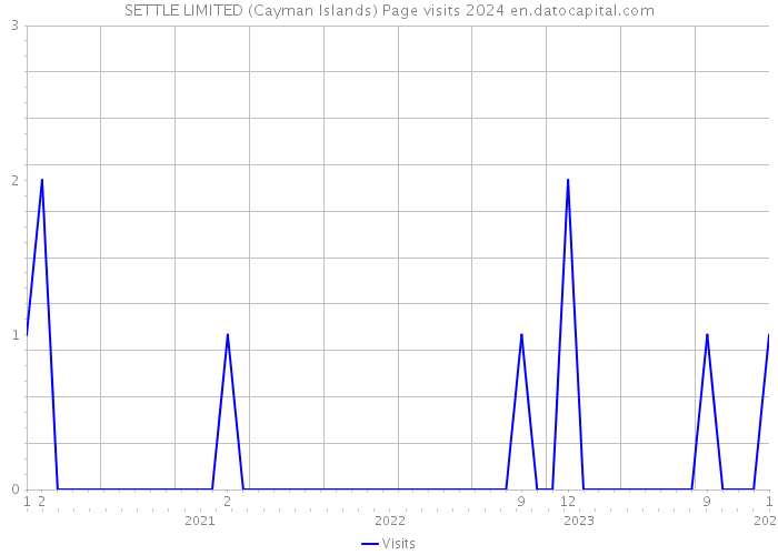 SETTLE LIMITED (Cayman Islands) Page visits 2024 