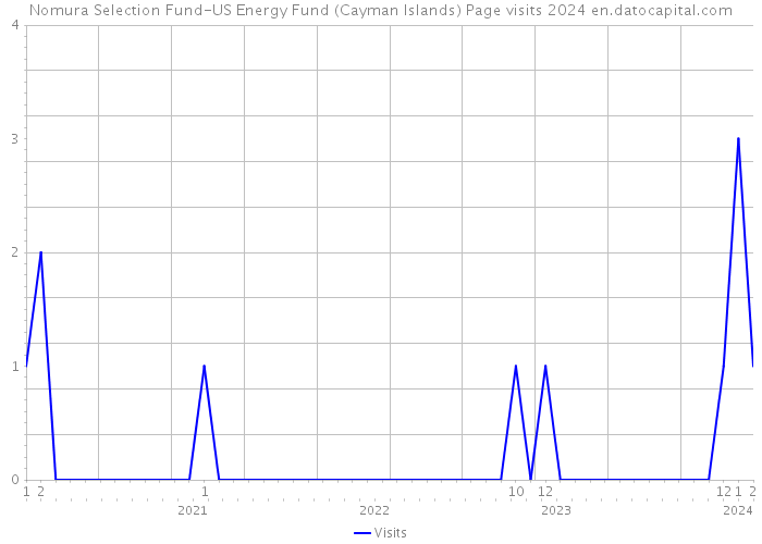 Nomura Selection Fund-US Energy Fund (Cayman Islands) Page visits 2024 