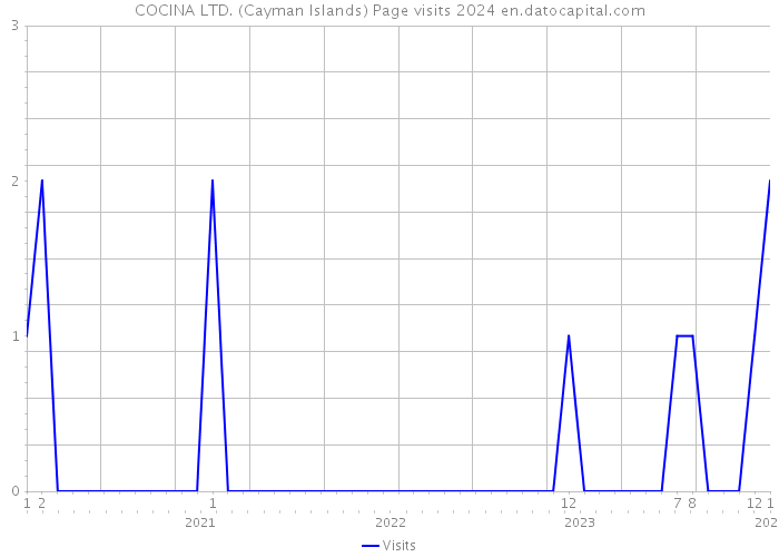 COCINA LTD. (Cayman Islands) Page visits 2024 
