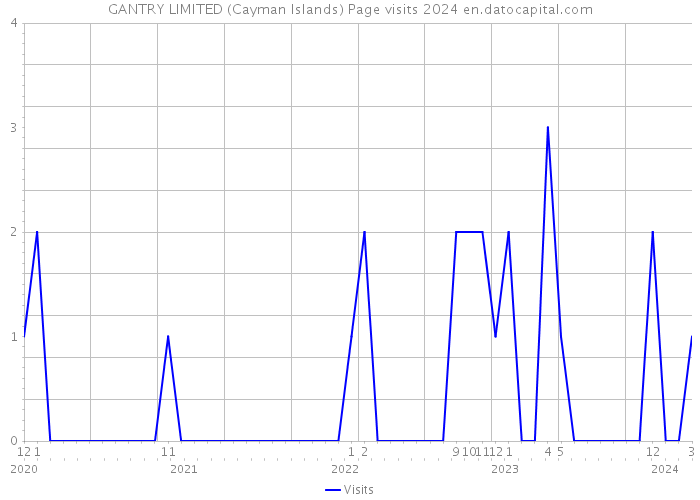 GANTRY LIMITED (Cayman Islands) Page visits 2024 