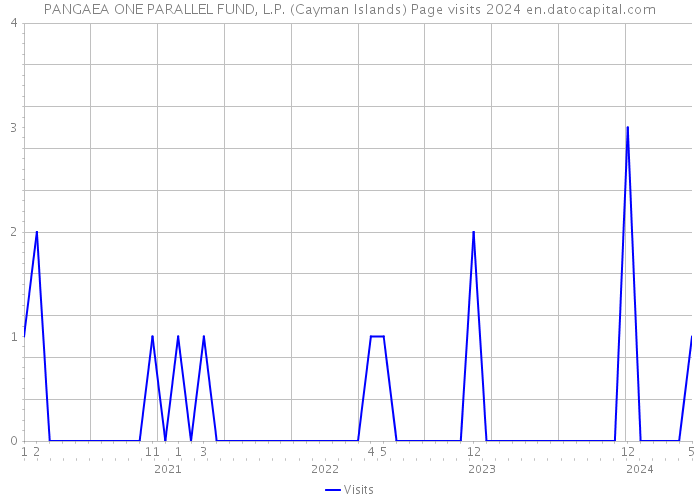 PANGAEA ONE PARALLEL FUND, L.P. (Cayman Islands) Page visits 2024 