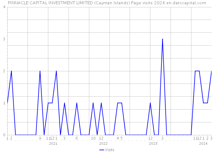 PINNACLE CAPITAL INVESTMENT LIMITED (Cayman Islands) Page visits 2024 