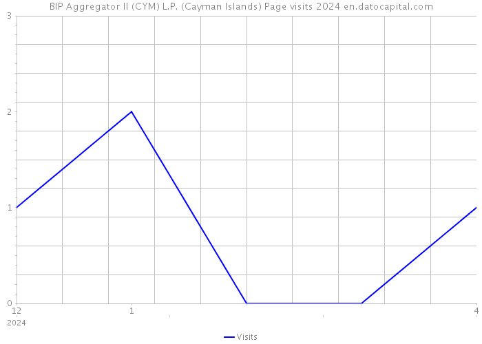 BIP Aggregator II (CYM) L.P. (Cayman Islands) Page visits 2024 