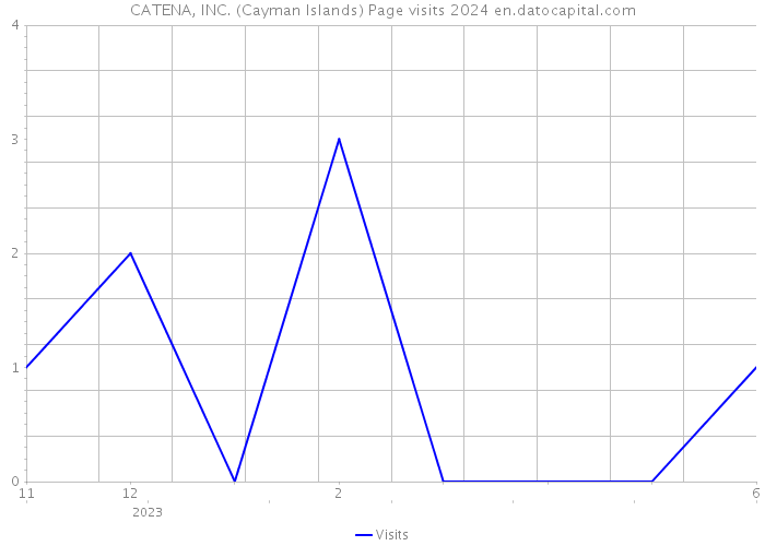 CATENA, INC. (Cayman Islands) Page visits 2024 