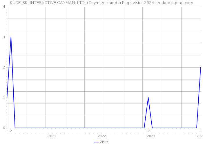 KUDELSKI INTERACTIVE CAYMAN, LTD. (Cayman Islands) Page visits 2024 