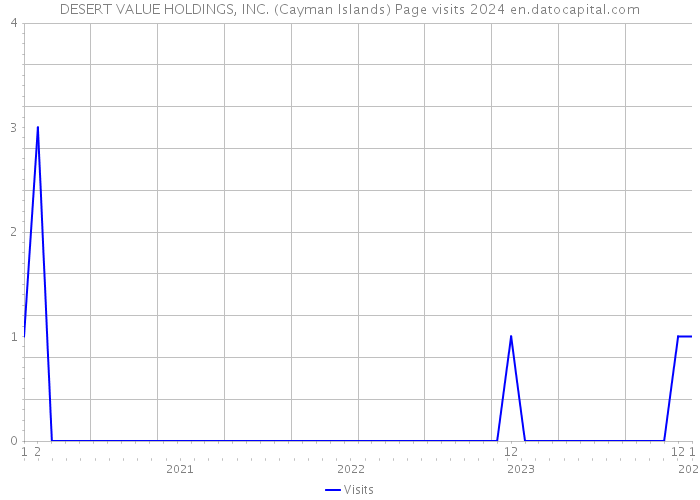 DESERT VALUE HOLDINGS, INC. (Cayman Islands) Page visits 2024 