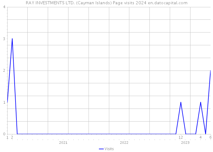 RAY INVESTMENTS LTD. (Cayman Islands) Page visits 2024 