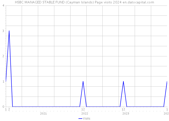 HSBC MANAGED STABLE FUND (Cayman Islands) Page visits 2024 