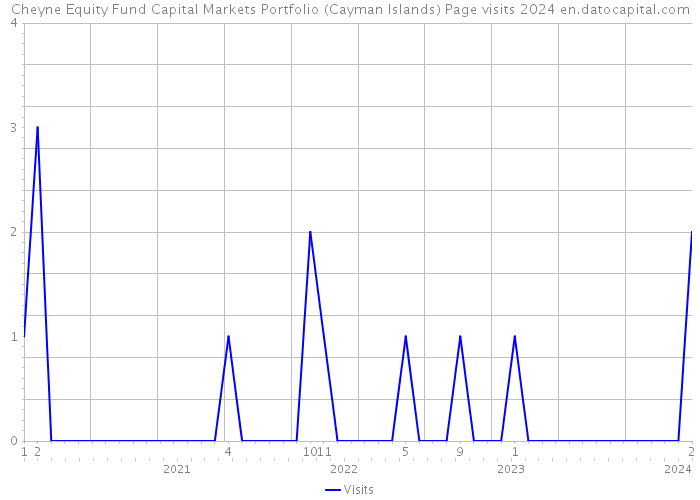Cheyne Equity Fund Capital Markets Portfolio (Cayman Islands) Page visits 2024 