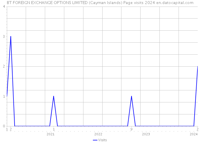 BT FOREIGN EXCHANGE OPTIONS LIMITED (Cayman Islands) Page visits 2024 
