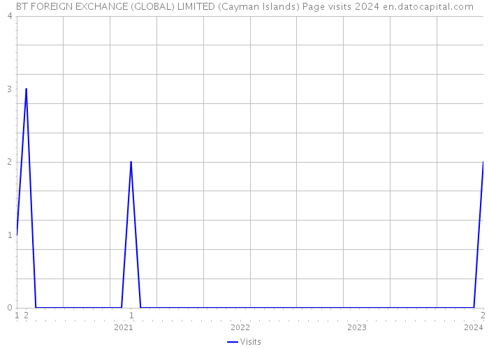 BT FOREIGN EXCHANGE (GLOBAL) LIMITED (Cayman Islands) Page visits 2024 