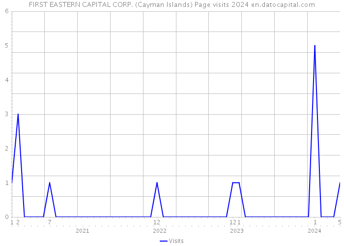 FIRST EASTERN CAPITAL CORP. (Cayman Islands) Page visits 2024 