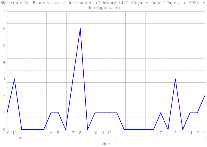 Blackstone Real Estate Associates International (Delaware) L.L.C. (Cayman Islands) Page visits 2024 