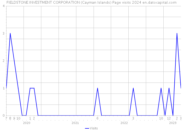 FIELDSTONE INVESTMENT CORPORATION (Cayman Islands) Page visits 2024 