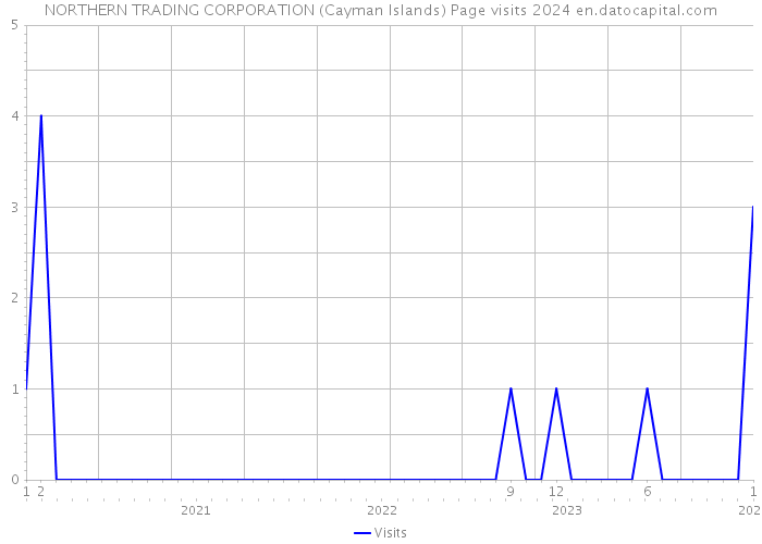 NORTHERN TRADING CORPORATION (Cayman Islands) Page visits 2024 