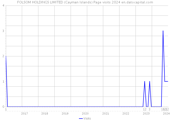 FOLSOM HOLDINGS LIMITED (Cayman Islands) Page visits 2024 