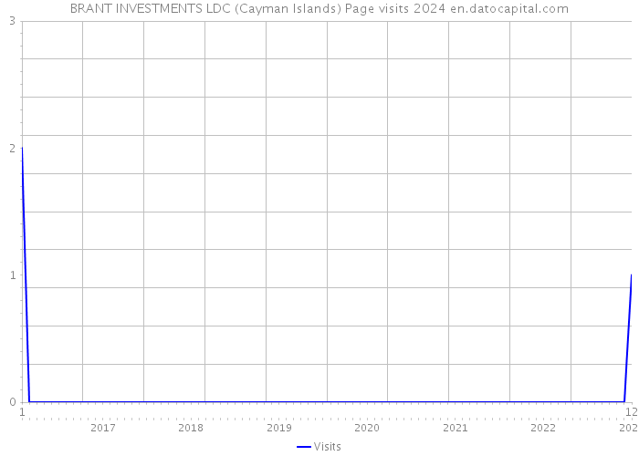 BRANT INVESTMENTS LDC (Cayman Islands) Page visits 2024 