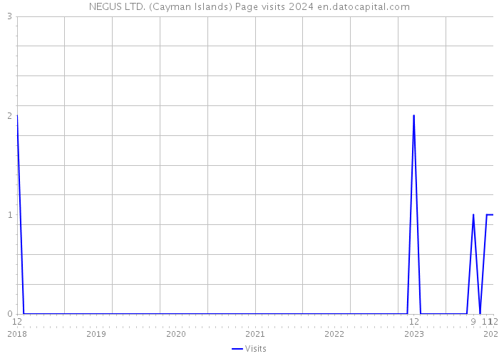 NEGUS LTD. (Cayman Islands) Page visits 2024 