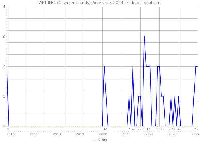 WPT INC. (Cayman Islands) Page visits 2024 