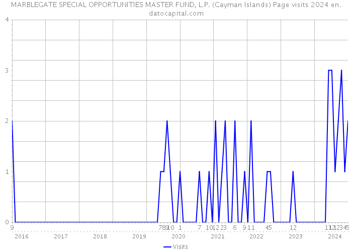 MARBLEGATE SPECIAL OPPORTUNITIES MASTER FUND, L.P. (Cayman Islands) Page visits 2024 