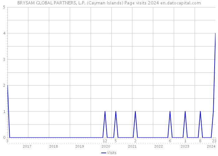 BRYSAM GLOBAL PARTNERS, L.P. (Cayman Islands) Page visits 2024 