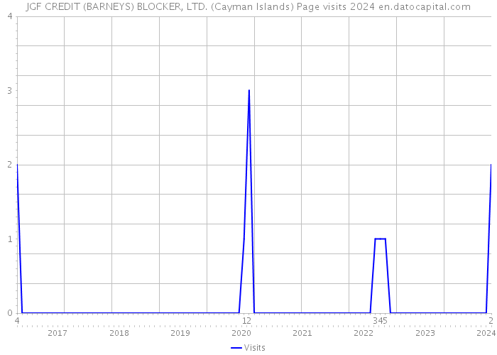 JGF CREDIT (BARNEYS) BLOCKER, LTD. (Cayman Islands) Page visits 2024 