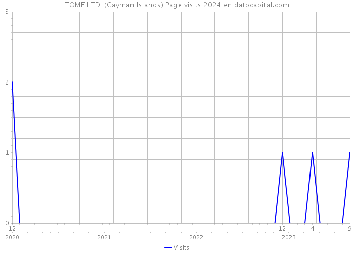 TOME LTD. (Cayman Islands) Page visits 2024 