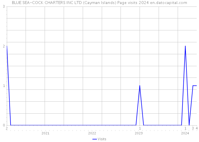 BLUE SEA-COCK CHARTERS INC LTD (Cayman Islands) Page visits 2024 
