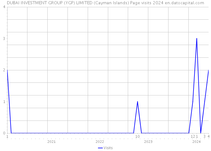 DUBAI INVESTMENT GROUP (YGP) LIMITED (Cayman Islands) Page visits 2024 